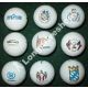 Logo Golfball Text Fotogolfball bedruckte Bälle